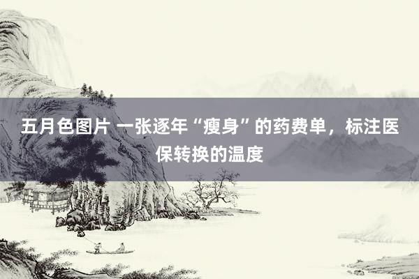 五月色图片 一张逐年“瘦身”的药费单，标注医保转换的温度