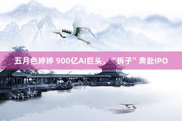 五月色婷婷 900亿AI巨头，“拆子”奔赴IPO