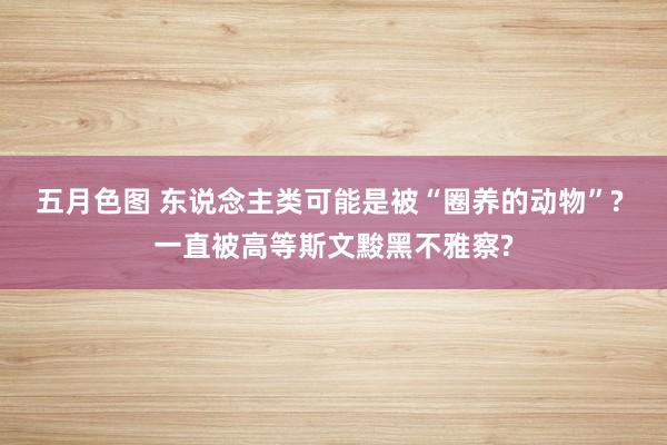 五月色图 东说念主类可能是被“圈养的动物”? 一直被高等斯文黢黑不雅察?