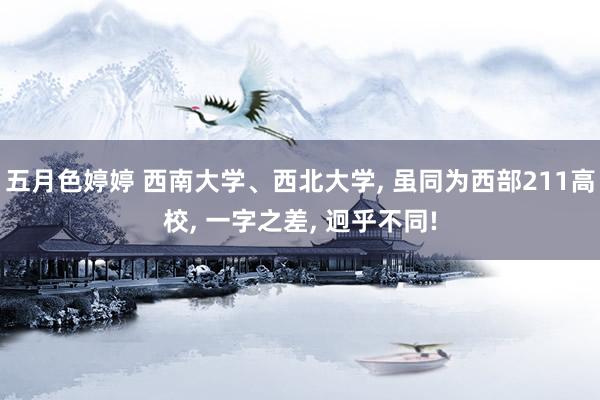 五月色婷婷 西南大学、西北大学， 虽同为西部211高校， 一字之差， 迥乎不同!